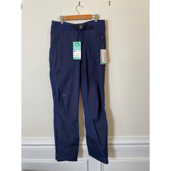 Marmot Pants - Marmot NWT Rom Gore Tex Infinium Bib Snow Ski Pants Arctic Navy Womens 28